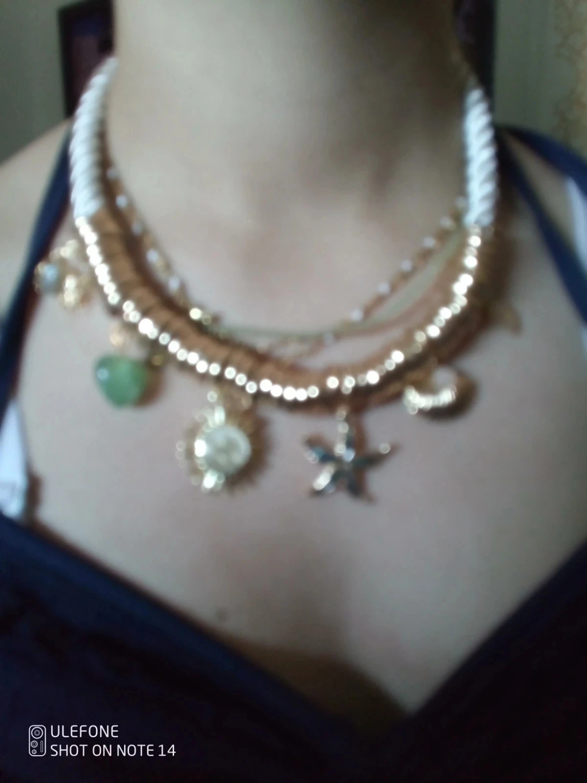 Collier bohème charmes océan avec pierres naturelles – photo 5